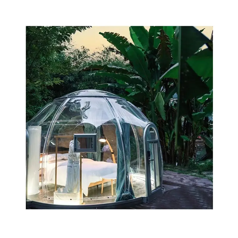 Outdoor dining and homestay soundproof spherical wind resistant transparent starry sky room bubble house
