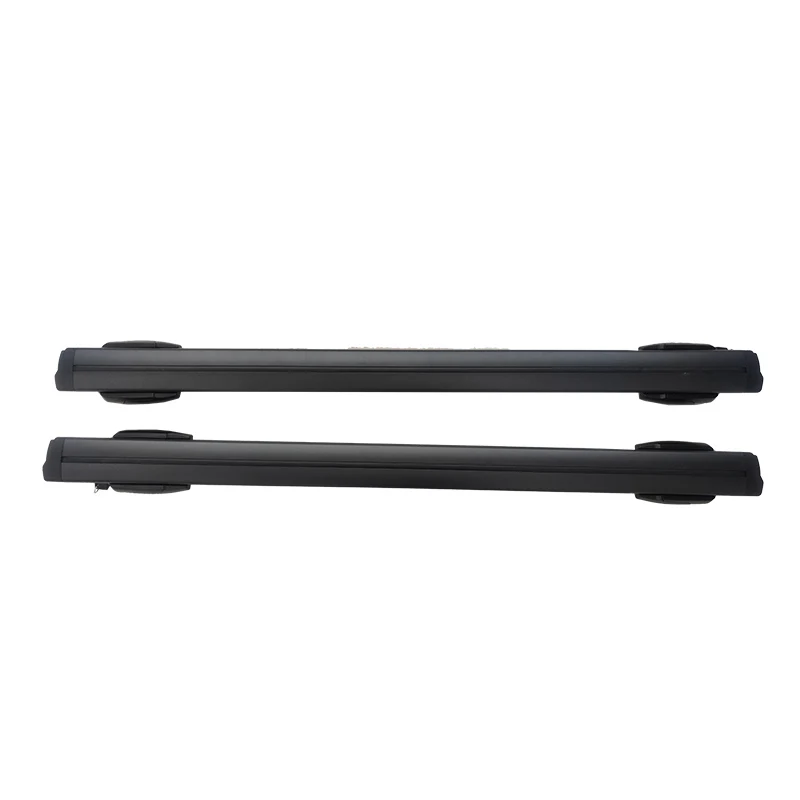 OEM aluminum bar+ABS and iron foot base roof cross bar car roof rack with lock on foot