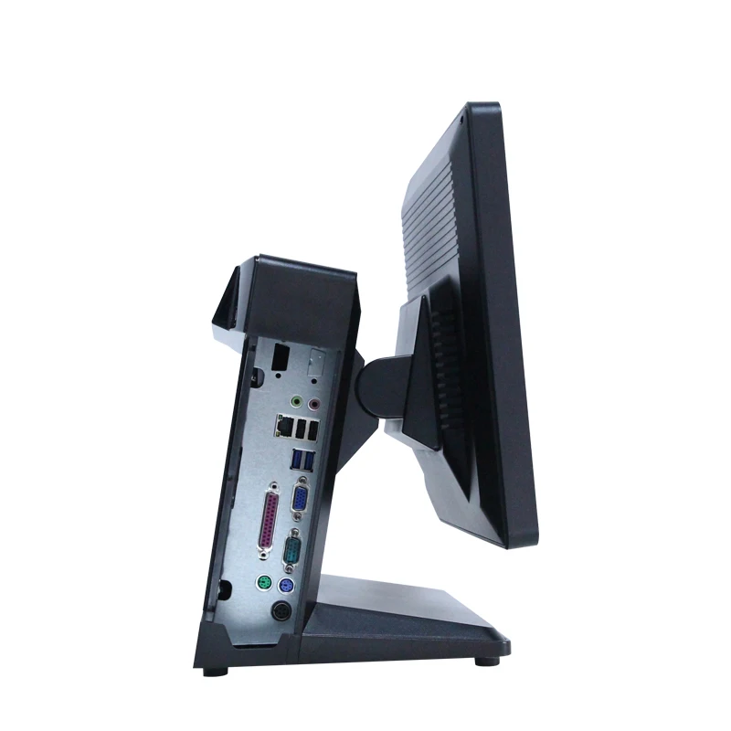 Favorable price true flat 15 inch all in one touch cash register machine for beauty salon with 6 usb ports