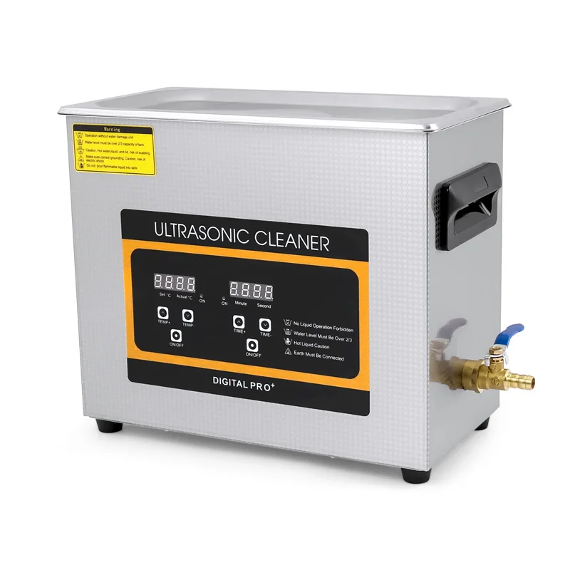 6.5L Industrial Ultrasonic Cleaner Degassing Cylinder Injector Metal Mould Degreaser Ultra Sonic Cleaning Solution 6L 40KHZ