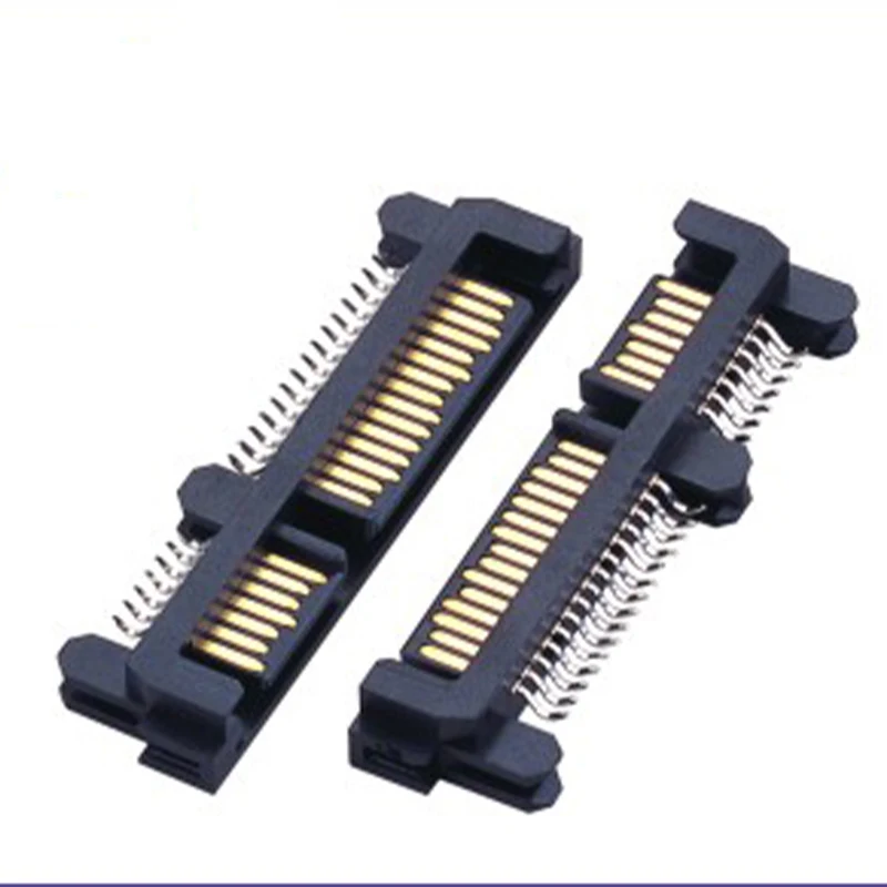 High Quality SATA 7+15P Male Vertical SMT Connector