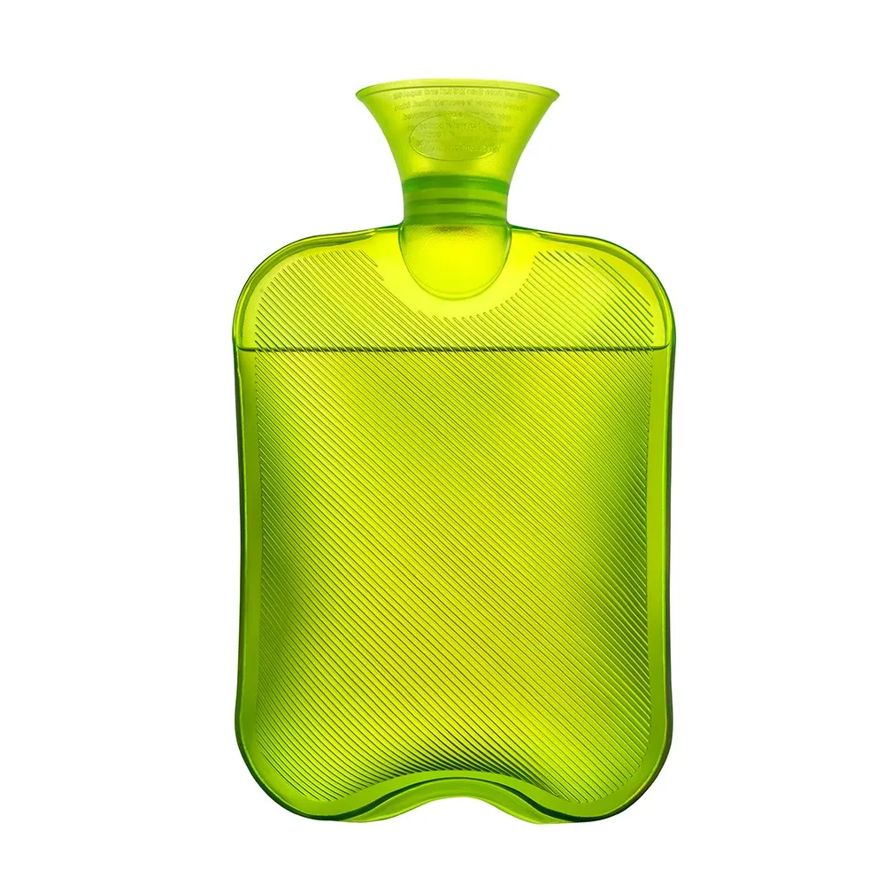 2 liter PVC hot water bottle with cover plush