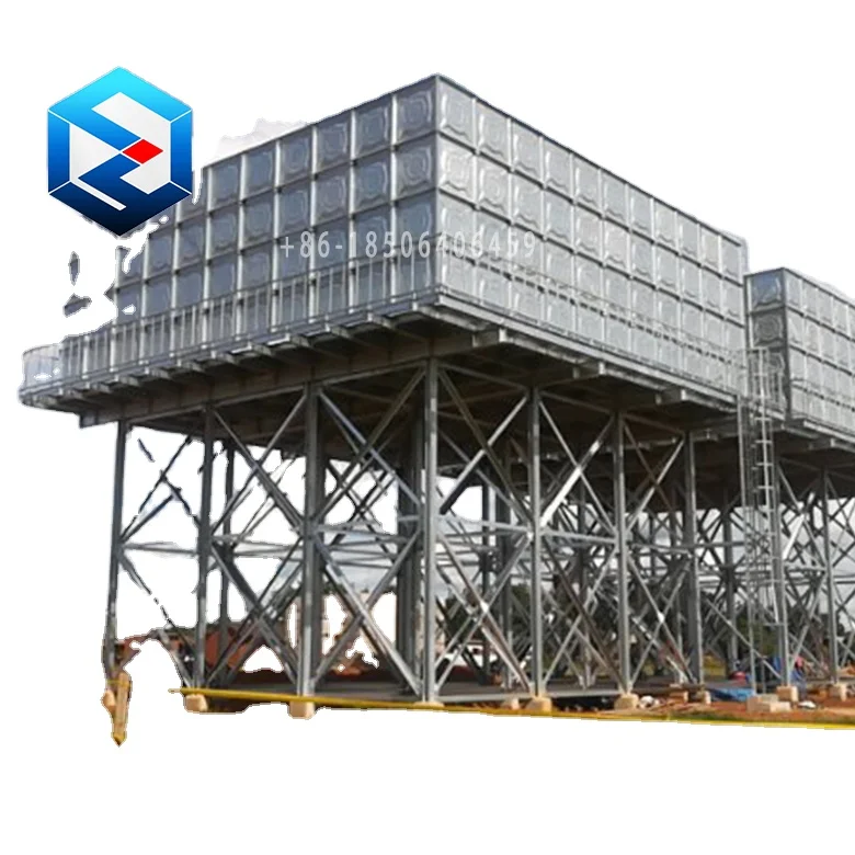 1.22mx1.22m overhead galvanized water tank for irrigation with 22 years history  factory