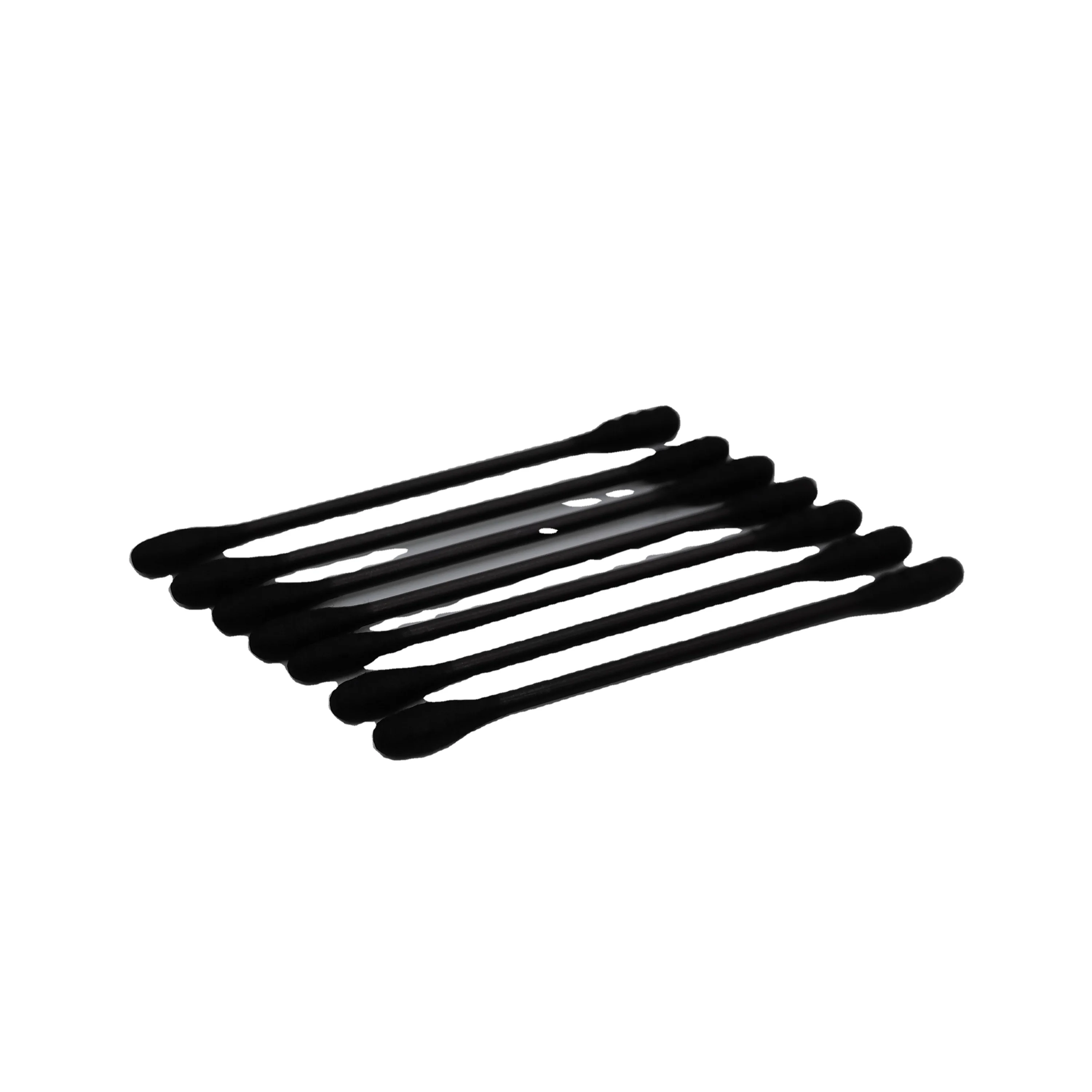 500pcs Daily used black color ear cleaner paper stick Cotton Swabs in pp box