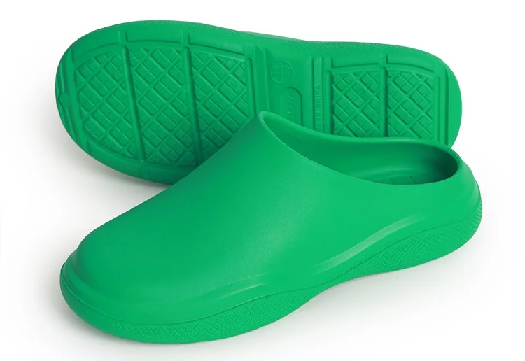 Waterproof Slip Resistant Unisex Slip On Thick Soled Light Breathable Slippers EVA Clogs Medical Work Shoes
