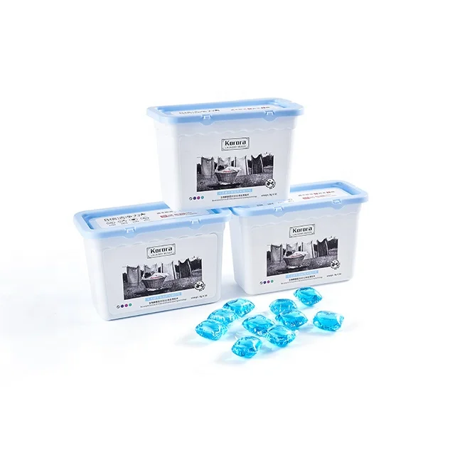 No bleach Clothes Washing Apparel PVA Water solid baby concentrated laundry pods washing antiseptic 10g laundry beads
