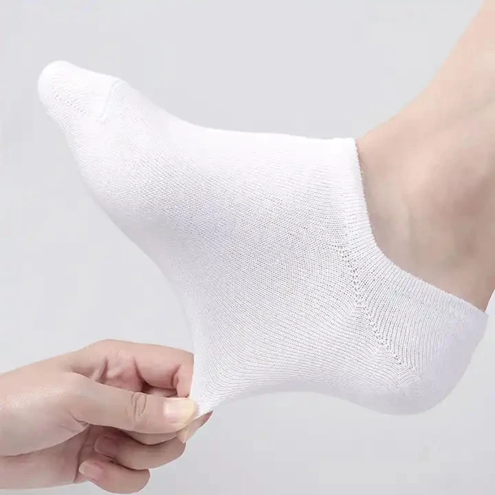 Cheap Wholesale Breathable Cozy Summer Unisex No Show White Short Socks Women Cotton Low Cut Ankle Socks Men