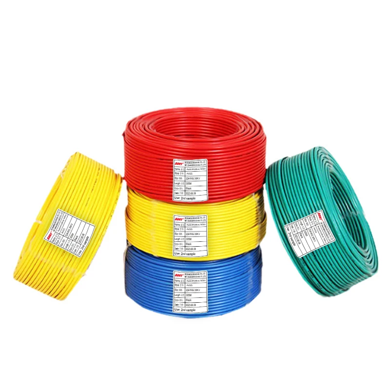 AV AVS AVSS Low Voltage Flexible Automotive Wire 0.03 0.5 1 1.25 1.5 mm2 Tinned Copper Car Audio Power Wire
