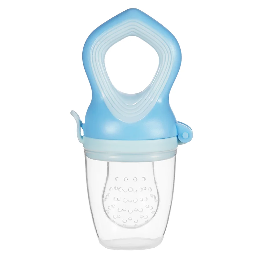 Customized BPA Free Baby Fruit Feeder Fresh Food Baby Teether Soother Teething Soft Safe Silicone Pouches