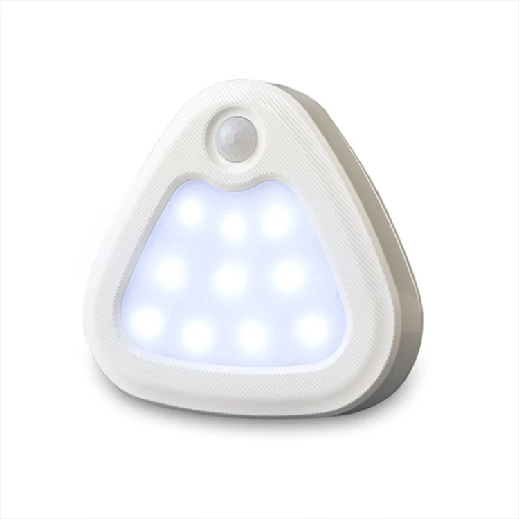 
3000K-5000K Color Temperature Triangular smart cabinet with automatic sensor light at night 