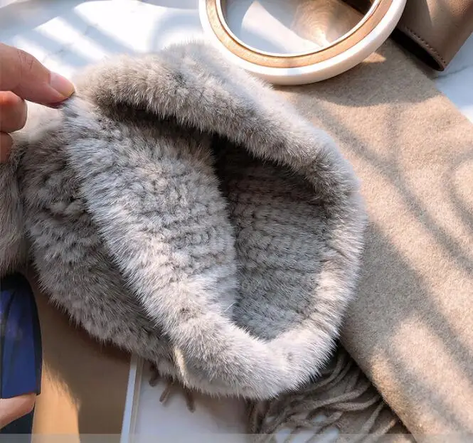 Custom Winter Hats Beanie cap fur mink hat for ladies bucket winter mink real fur hats for women