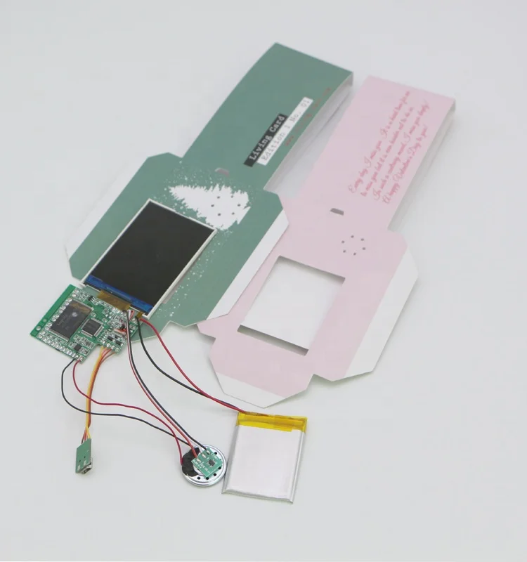 high resolution video module greeting card video brochure module 2.4 inch