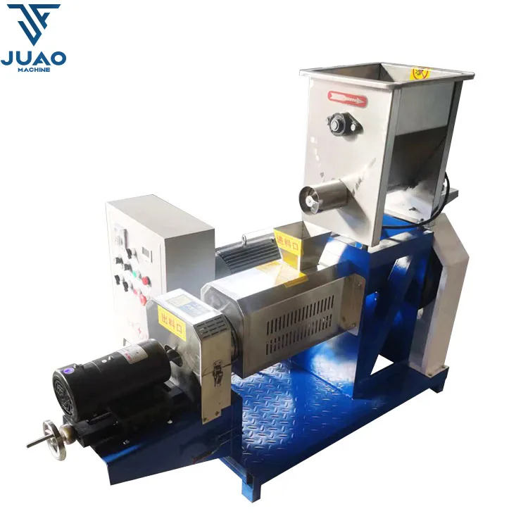 400-2000KG/H Commercial Floating Fish Feed Pellet Machine High Productivity Dry Type Pet Feed Extruder Machine