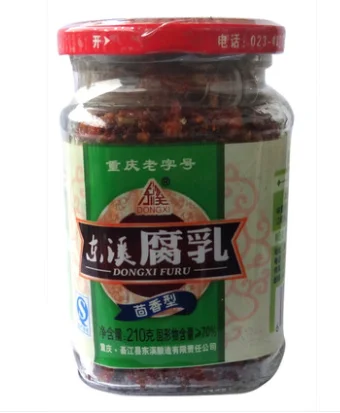 Red bean curd fennel flavor fermented bean curd go with rice 210g bottle