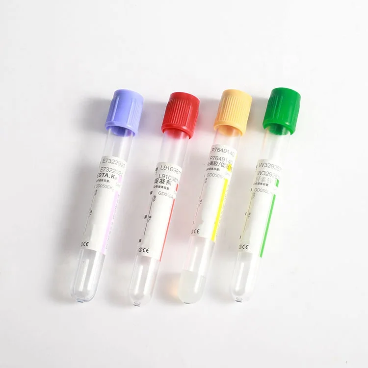 Одноразовая вакуумная трубка edta для забора крови, стеклянная вакуумная трубка для забора крови с венозной сывороткой для медицинского теста