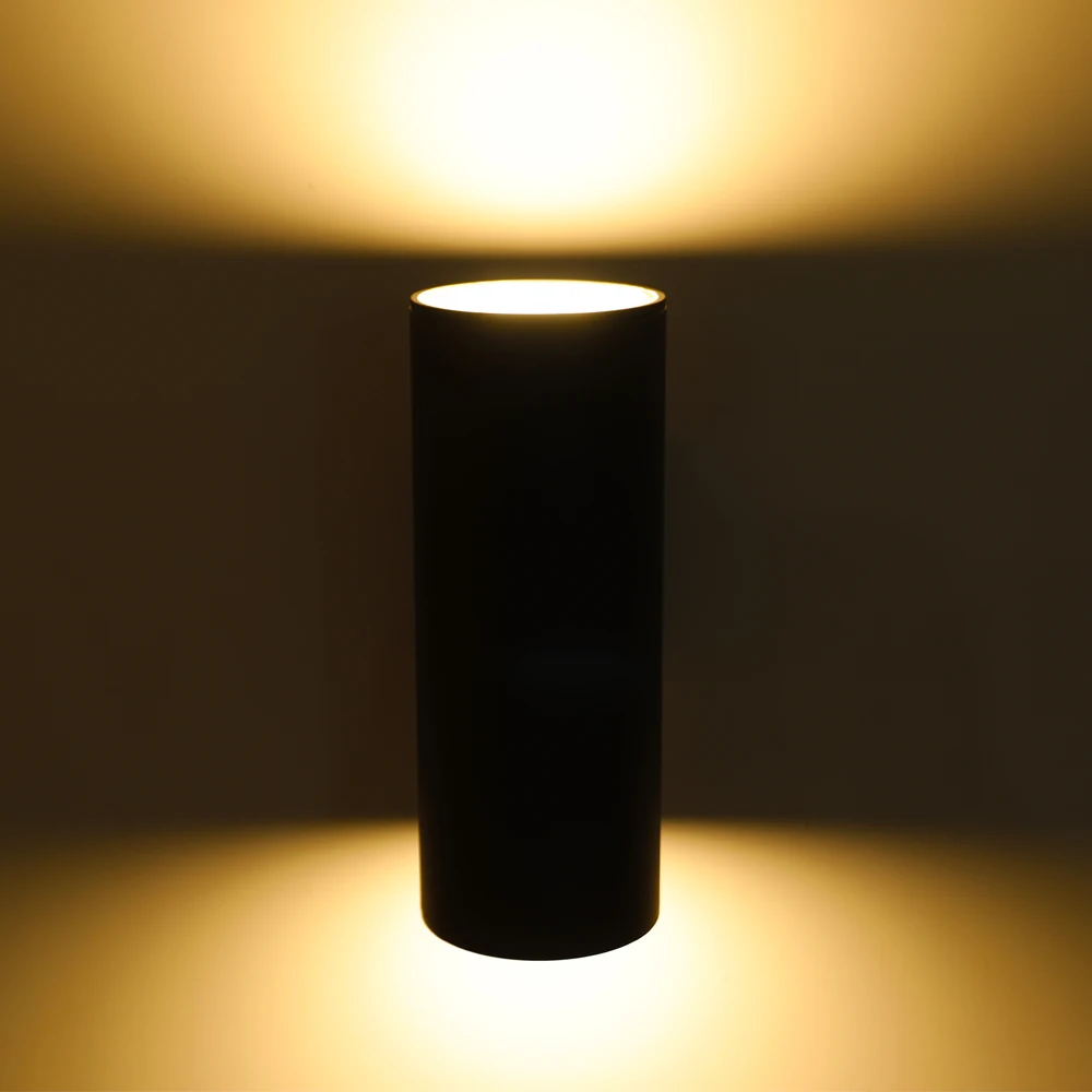 Modern Sconce Light  Up Down Light Home Outdoor Waterproof Wall Light Black LED Outdoor Wall Lamp