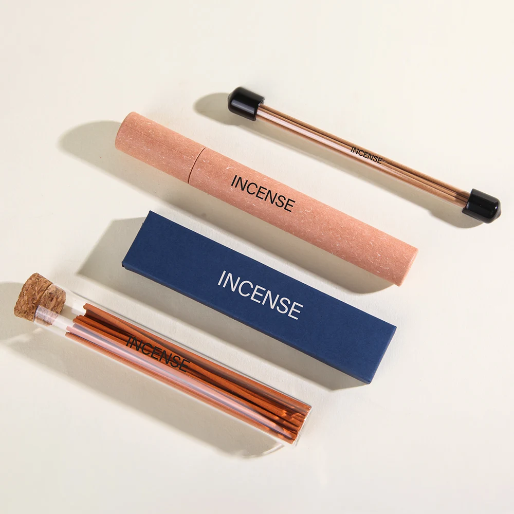 Custom own brand 5g коробка для благовоний бумажный цилиндр упаковочная фирменная этикетка коробки с бесплатным логотипом