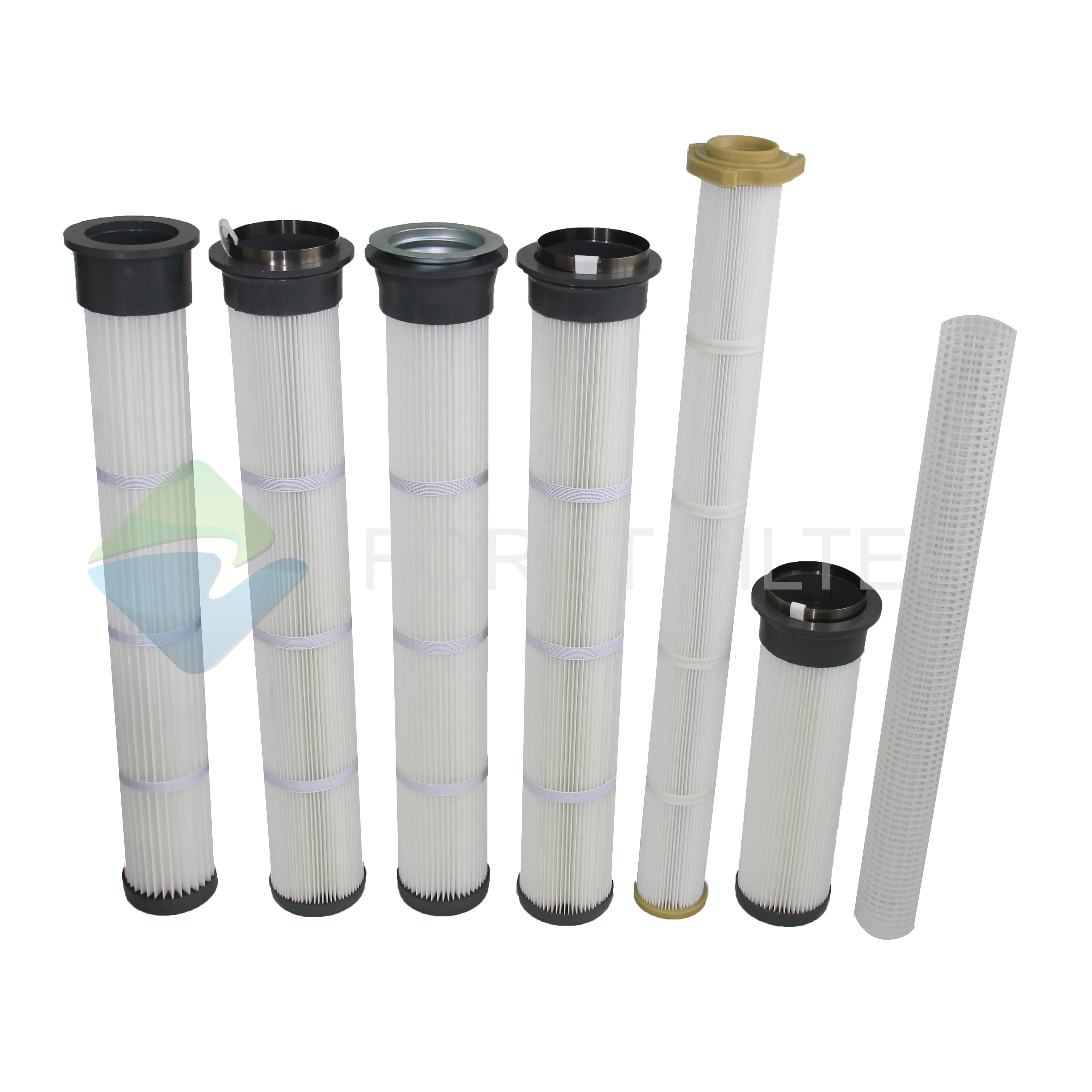 New Tender Powder Coating Pleated Cement Silo Dust Filter Cartridge Dust Cleaning Type Pleated Filters Cartridge