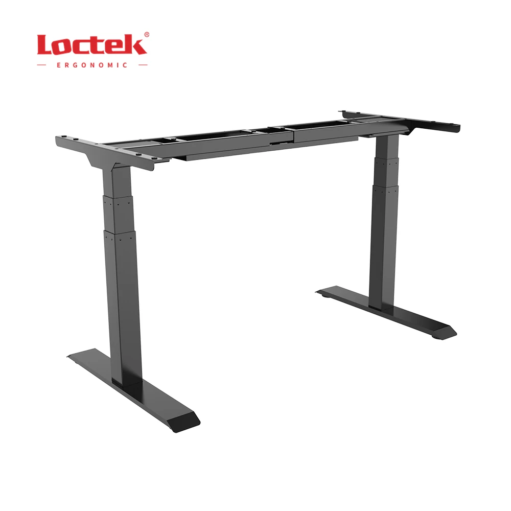 
Economical 3-stage Dual-Motors Height Adjustable Office Standing Sit Stand Desk LOCTEK ET223A 