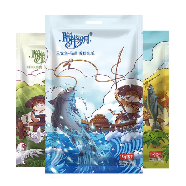 EASA Wholesale Cat Wet Food Cat Treat Cat Snack Bonito Scallop Tuna Chicken Real meat Recipe