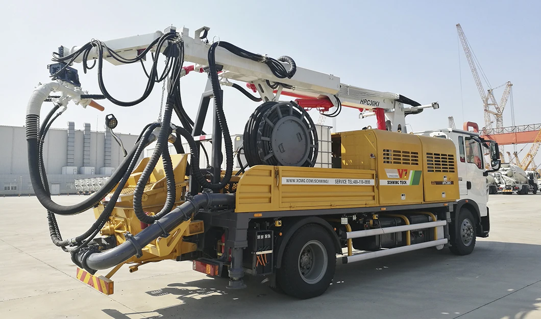 Concrete Spraying Chinese Machine HPC30KI Working Capacity 10.5cbm/min Spraying Shotcrete Machine