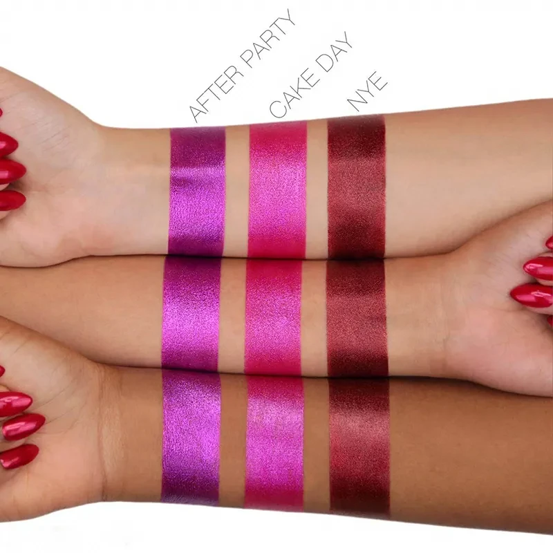 Multi-reflective glitter Pearl Paint Glitter Satin Metallic private label matte lipstick