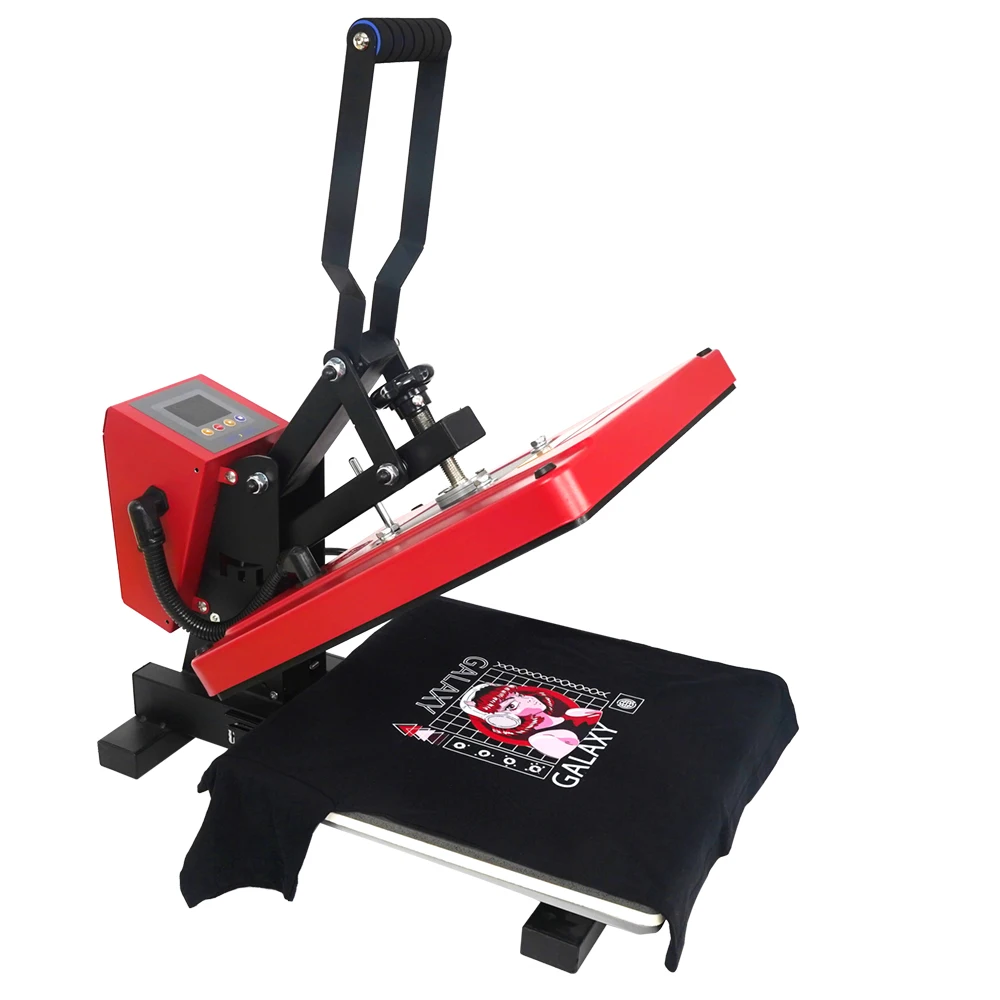 Mecolour Wholesale High Quality Red Heat Press Machine Printing on T shirts Custom Heat Transfer Machine