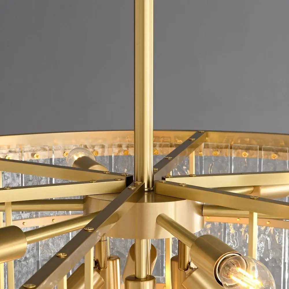 KABO brass chandelier lighting designer stylish with textured glass chandeliers ceiling luxury brass