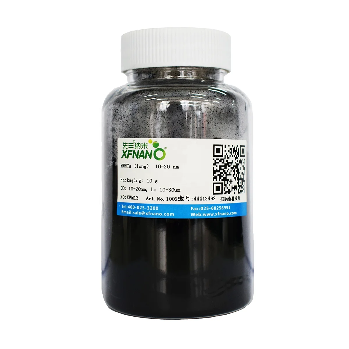 Ultrapure 95% 10-20nm Multi-walled Carbon Nanotubes Powder Price MWCNTs with Length 10-30um