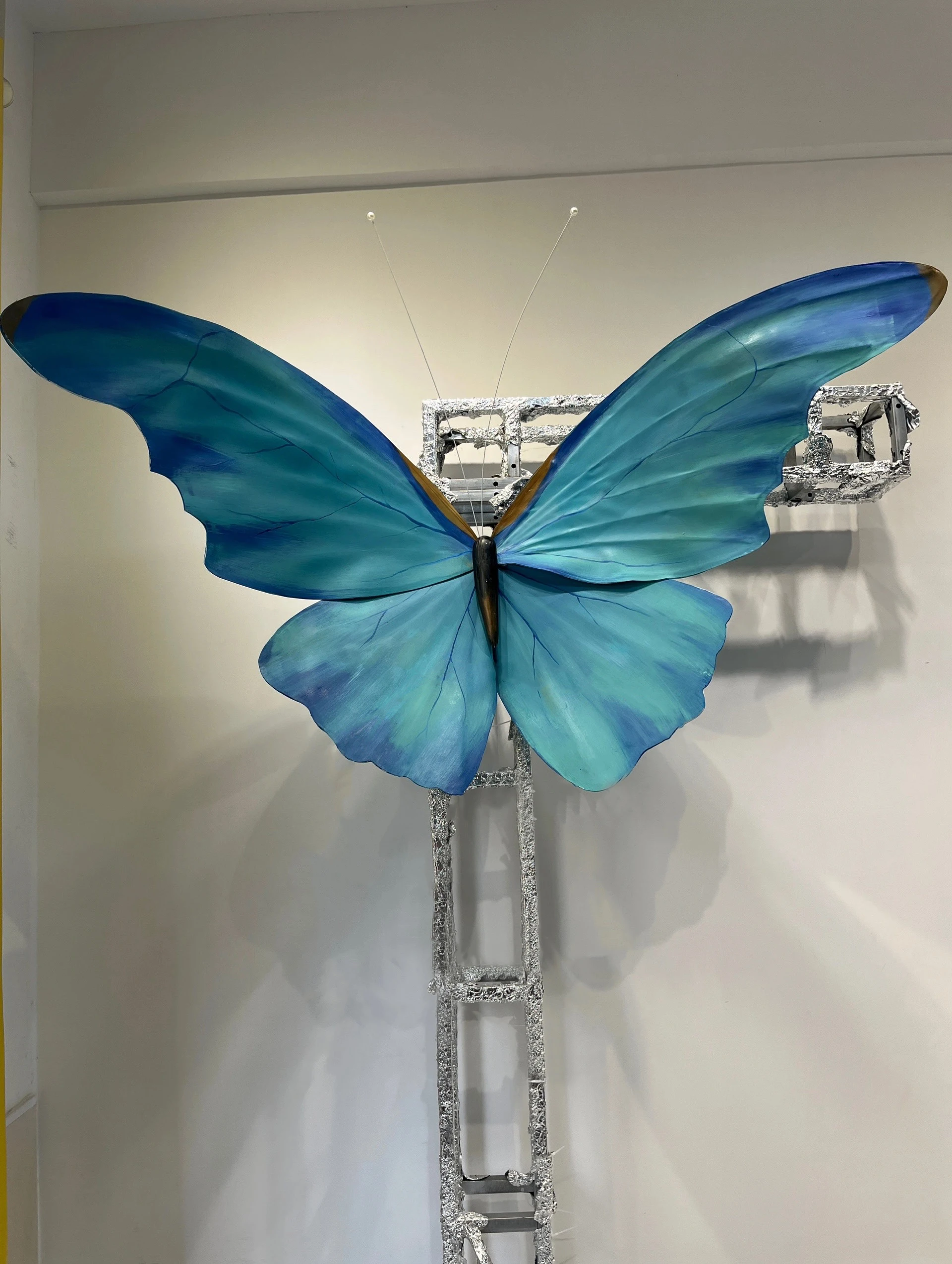 J-351 New design giant paper butterfly arch for Wedding Background Decoration event party window visual merchandising decor