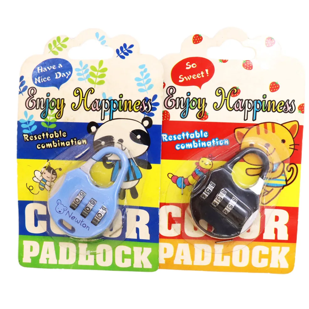 safety locks for kids puzzle combination Combination mini door lock cylinder 4 Digit Padlock mini key lock box