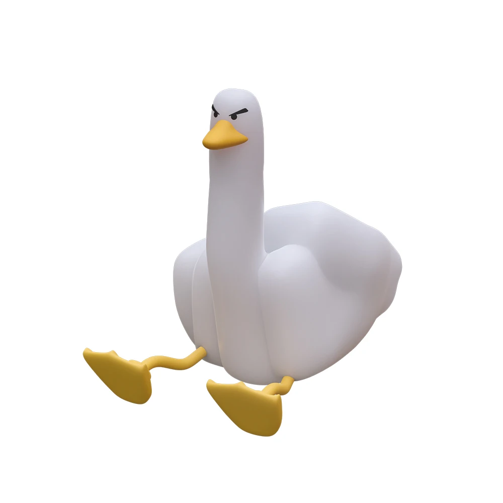 Soft Cute Duck night light bedside Squishy Silicone Dimmable Rechargeable Stuffed Animal LED Duck Light