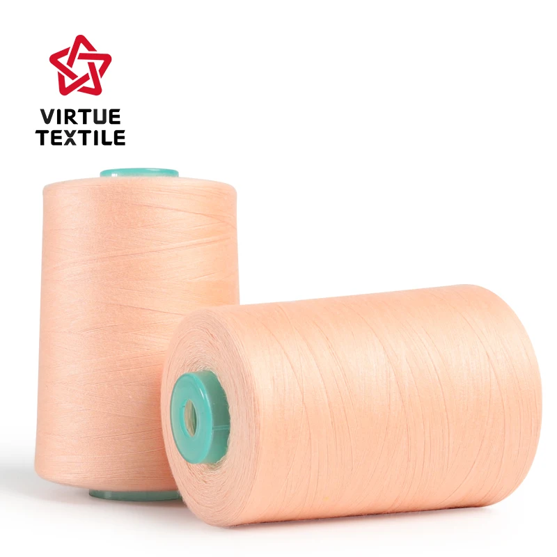 100% пряжа из полиэстера 40/2 окрашенная/швейная нить hilos de coser бесплатный образец TKT120 40s/2 50s/2 для высокоскоростного шитья одежды