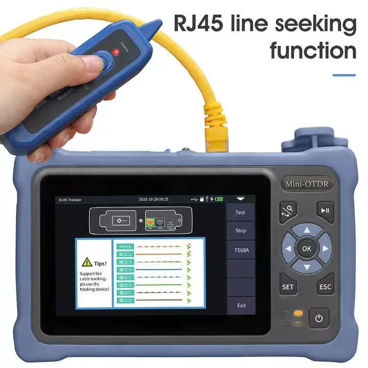 1310/1550/1650nm NK4000 FTTH Optical Fiber Tester Mini Optical Time Domain Reflectometer Fiber Optic OTDR