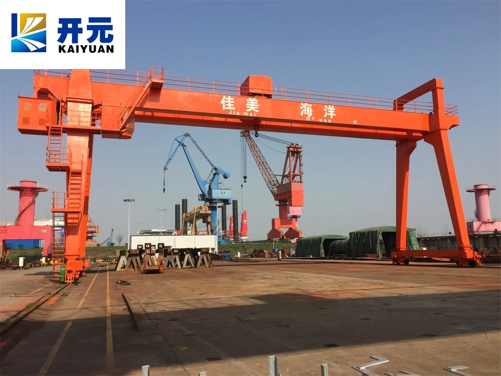 Kaiyuan Crane Machine Price Mh Type 3t 5t 10t 16t 20t Electric Hoist Single/Double Girder Gantry Crane for Factory Outside