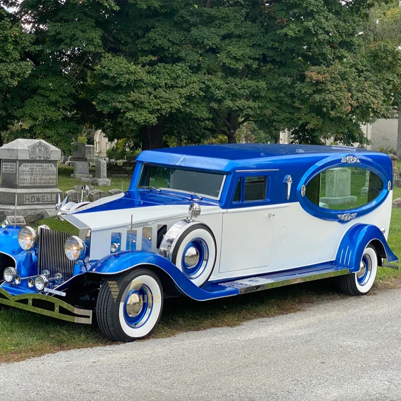 New energy hearse electric vehicle funeral supplier funeral chariot hearse cart electric classic Funeral car for sale