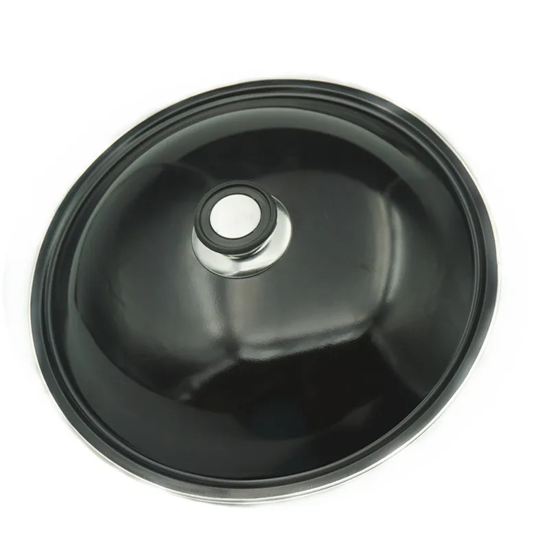 32-42cm enamel high lid wok soup pot lid manufacturer wholesale