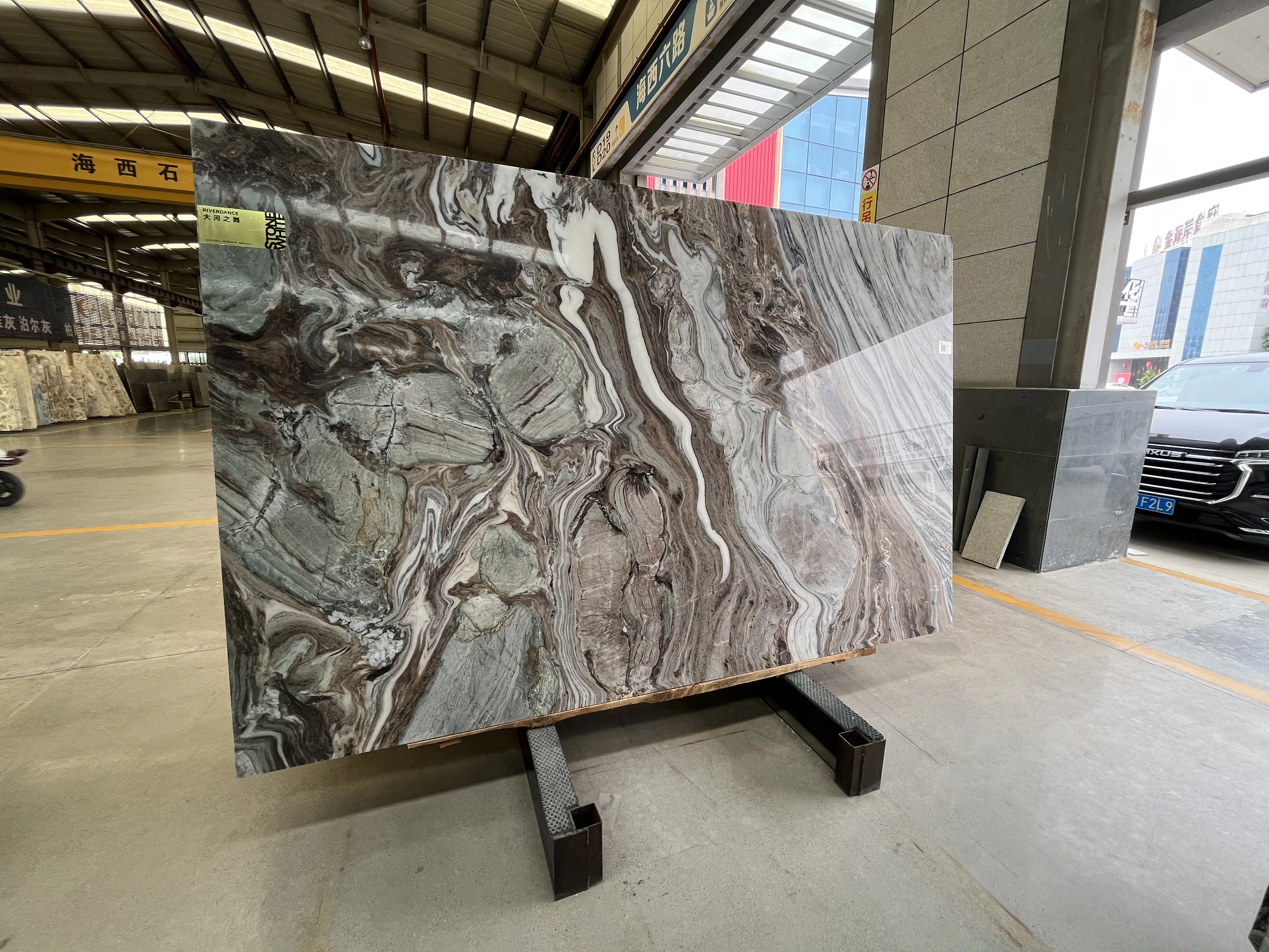 Natural Brown Marble Tile Polished Marble Slab Background Wall Decoration Marble Wall Panel