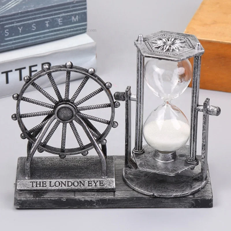 New Style Retro Ferris Wheel Hourglass Decoration Home Decoration Reverse Flowing Hourglass