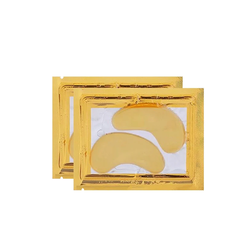 Moisturizing Gold Foil Under Eye Patches Dark Circles  Crystal Collagen Gold Powder  Custom Gel Eye Mask