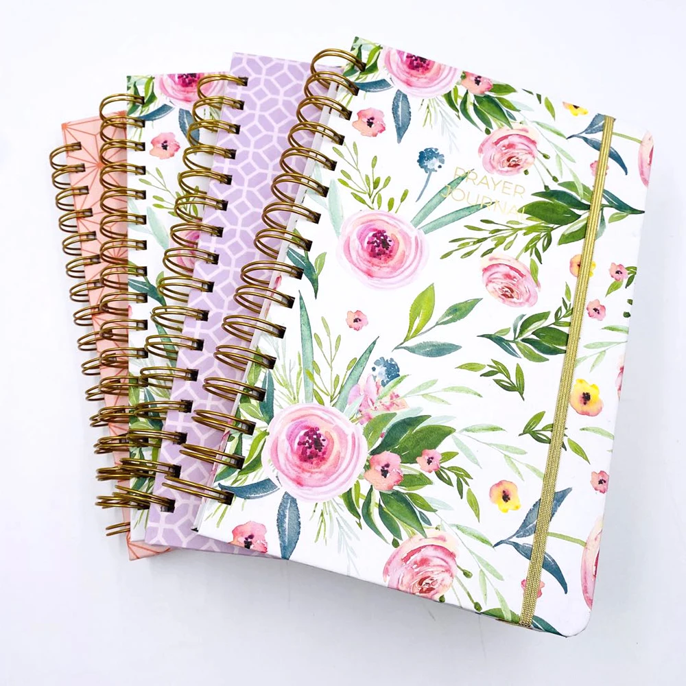 
Customizable Bulk Note Books Printing Manufacture Stationery School Paper Spiral Diary Notebooks 