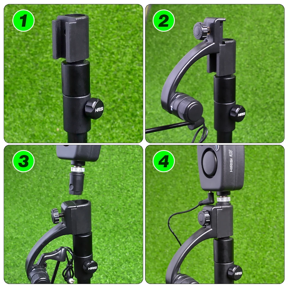 Hirisi LED Carp Fishing Swingers Set With Quick Change Connector Fishing Alarm Bite Indicators B2030