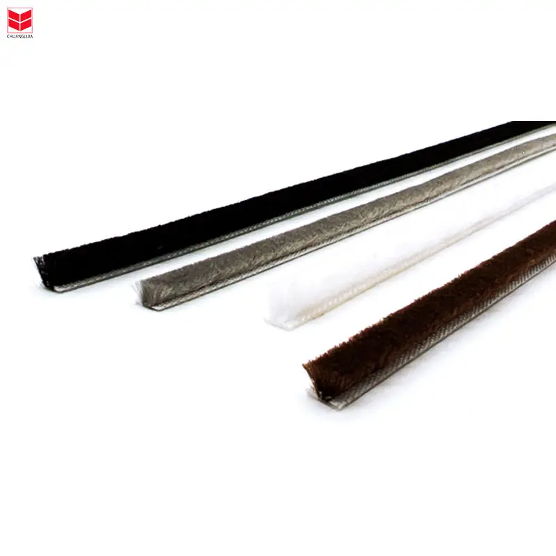 CLJ stripping seal groove mohair weather strip anti-noise door weather wool pile /weather strip /polypropylene strip