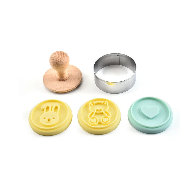 Мультяшные животные серия формочка для печенья домашний инструмент для выпечки Quqi печать набор из 5 шт.