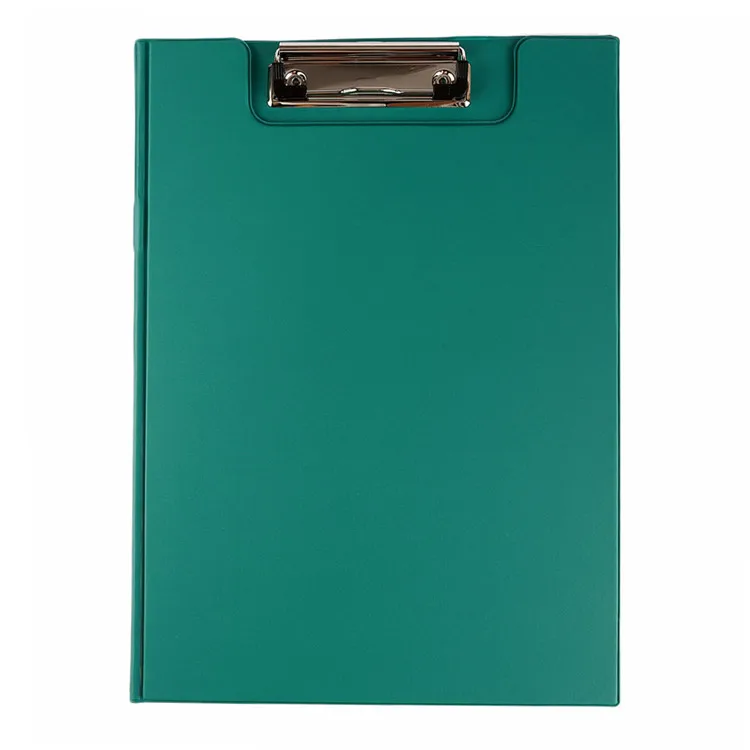 Recycle leather covered clipboard folder double side drawing board with pocket and pen holder
