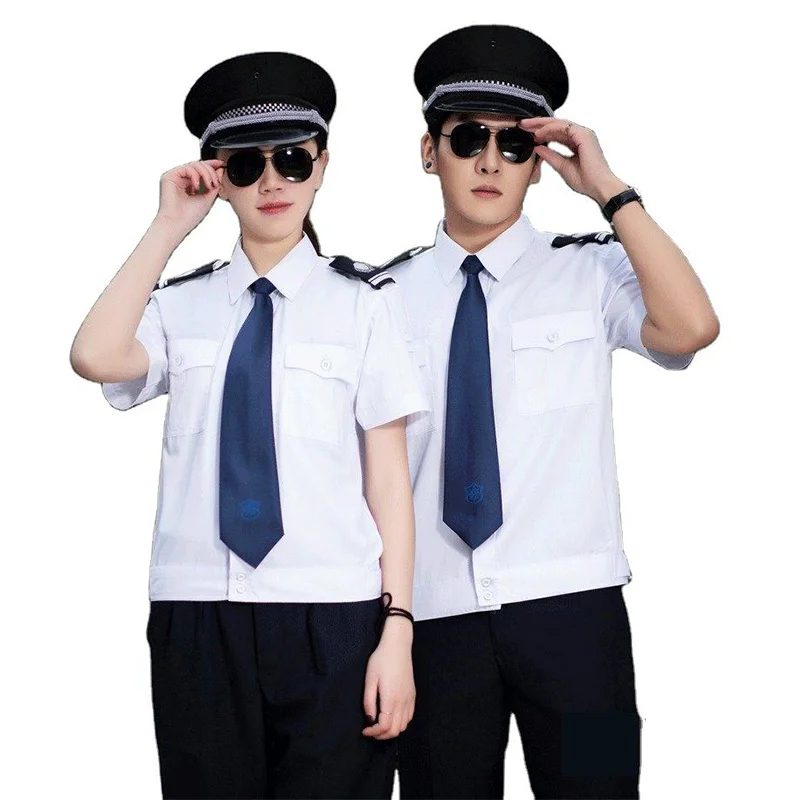 2024 новая стильная Рабочая форма с коротким рукавом летняя охранная летний костюм Мужская одежда Женская