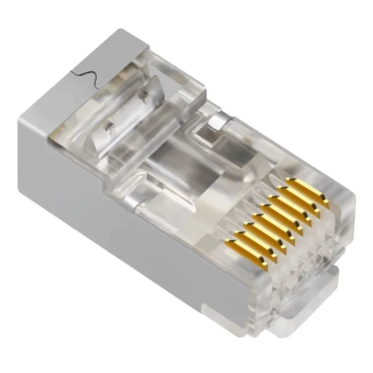 RJ45 модульный разъем Cat6 FTP SFTP экранированный Золотой контакт