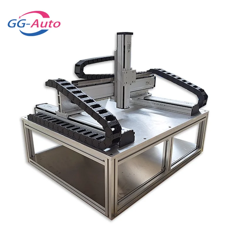 Low Cost Motorized Linear Guide System Automatic 3 Axis XYZ Gantry Cartesian Robot