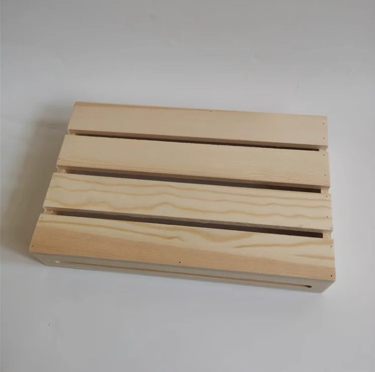 Wood nested storage wine fruit bottles towels books gift makeup box rustic wooden home basket display crate boxes