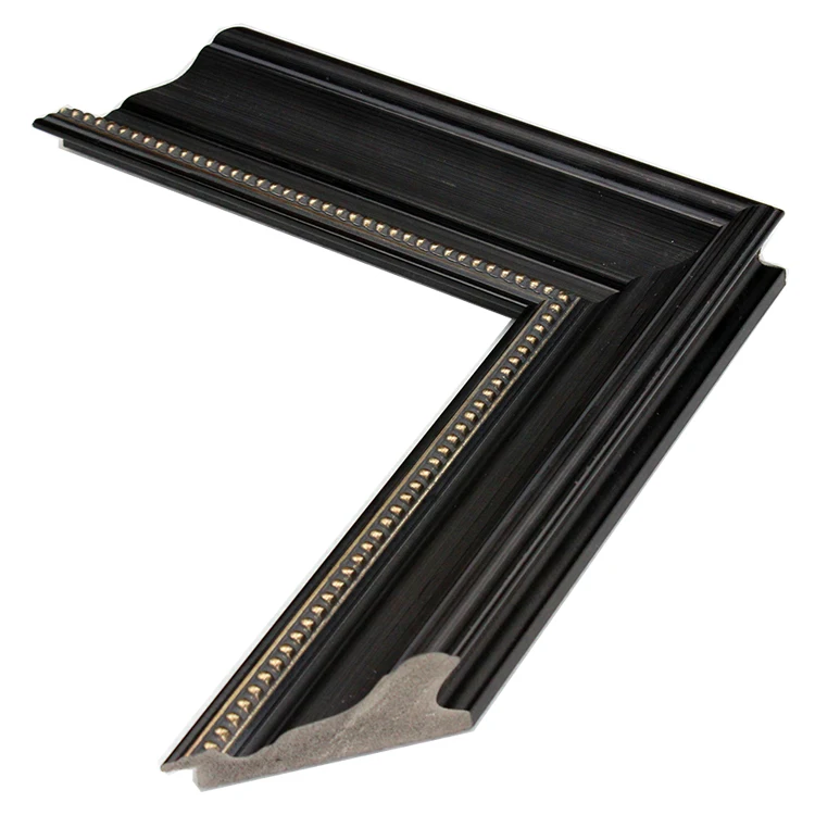 Polystyrene wood-like ps mirror photo picture frame moulding from Yiwu China